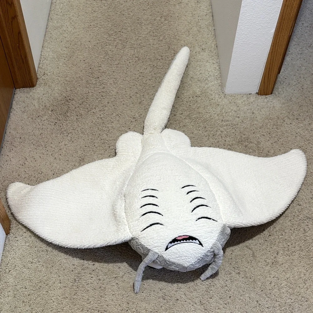 Gray Plush Stingray Toy